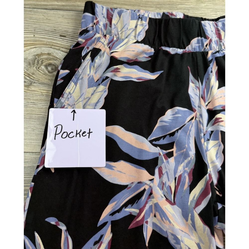 Pact Women's Organic Cotton Sleep Pants Floral And Stripe Pajama Bottoms Small - Picture 6 of 16
